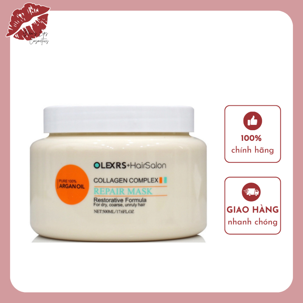Kem ủ tóc Olexrs Argan Oil Collagen Complex 500ml