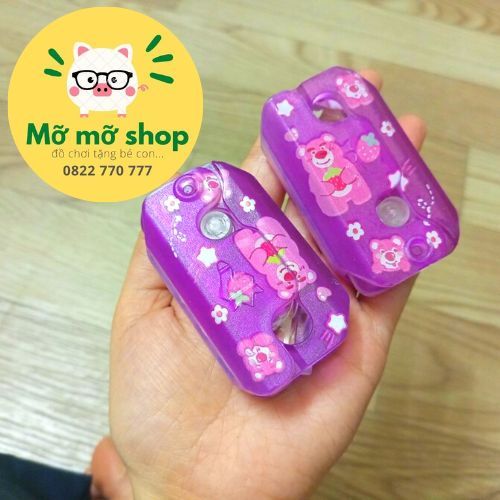 Đồ Chơi dao Cà Rốt phát sáng hình gấu dâu 7cm có ĐÈN LED In 3D hoạt hình sinh động - Đồ chơi giá sỉ