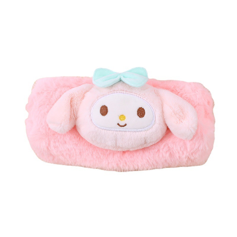 Túi Bút Lông Hoạt Hình Sanrio Gắn Thú Nhồi Bông Nổi Nhiều Mẫu