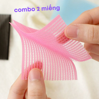 Miếng Dán Tóc Mái, Dán Tóc Mái Combo 2 Miếng Dán Tóc Hỗ Trợ Trang Điểm, Rửa Mặt