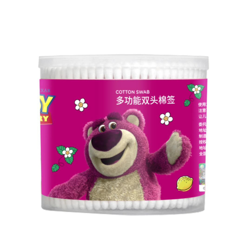 Tăm bông, bông ngoáy tai 2 đầu thân gỗ mềm mại, đa công dụng cho người lớn và trẻ em