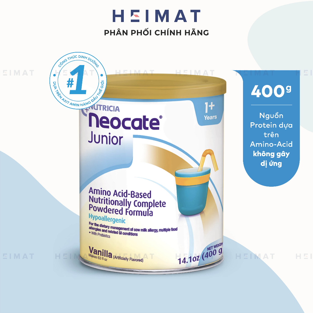 Sữa bột dành trẻ dị ứng đạm sữa bò - Neocate Junior 400g