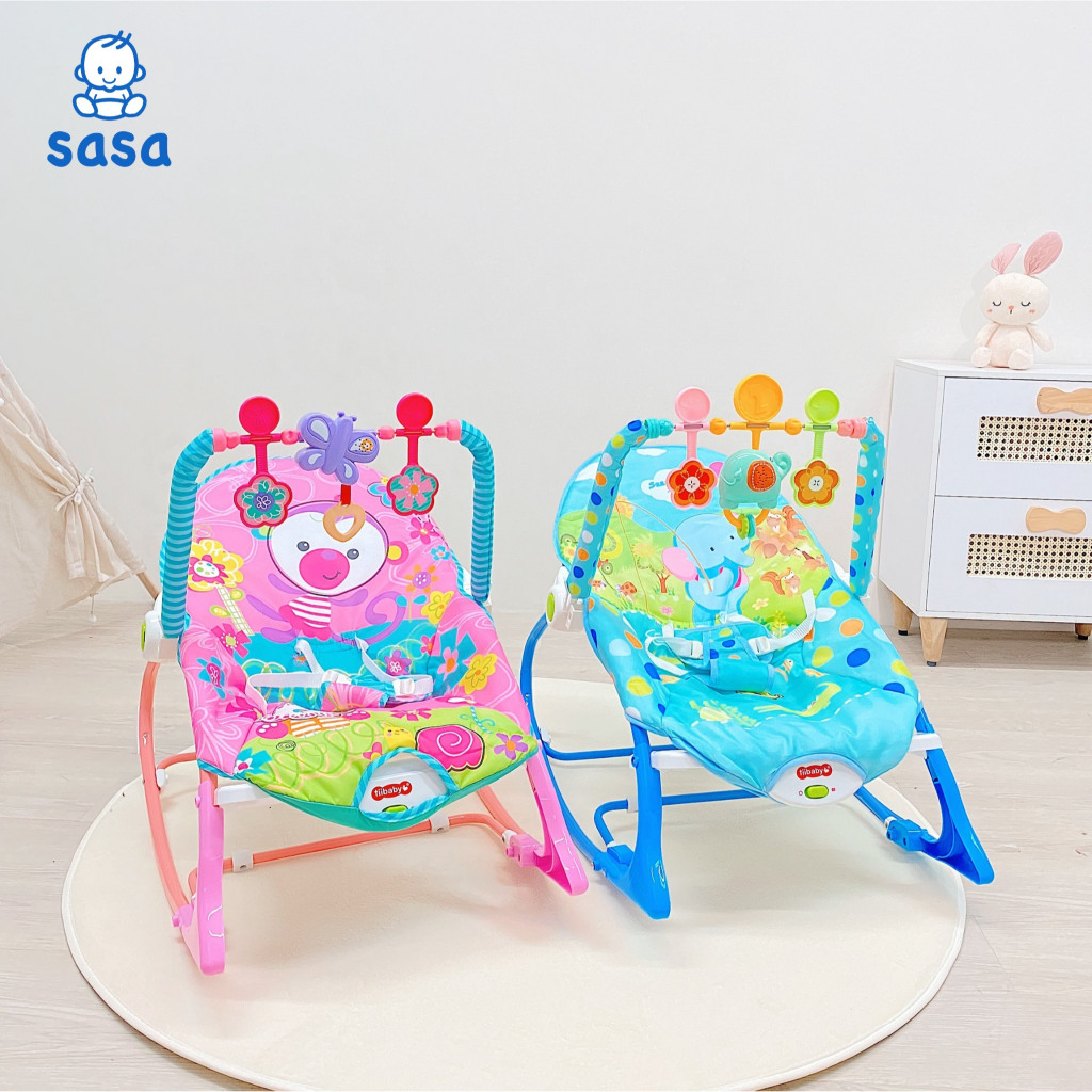 Ghế rung ghế nhún bập bênh cho bé cao cấp tặng kèm thanh đồ chơi