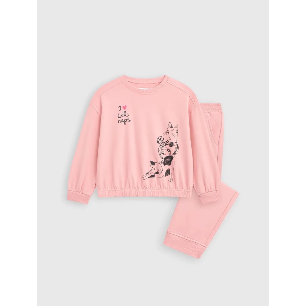 CANIFA Bộ quần áo nỉ bé gái dài tay