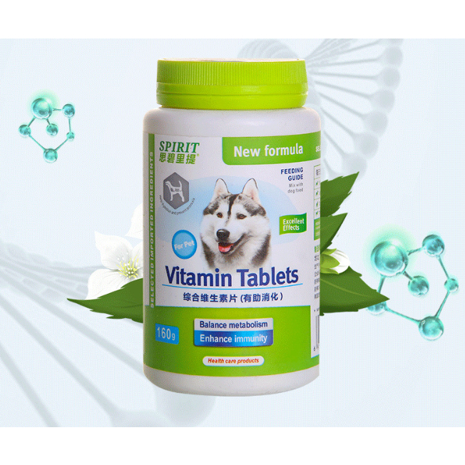 Viên SPIRIT bổ sung Canxi,Dưỡng lông,Vitamin,Khoáng cho chó