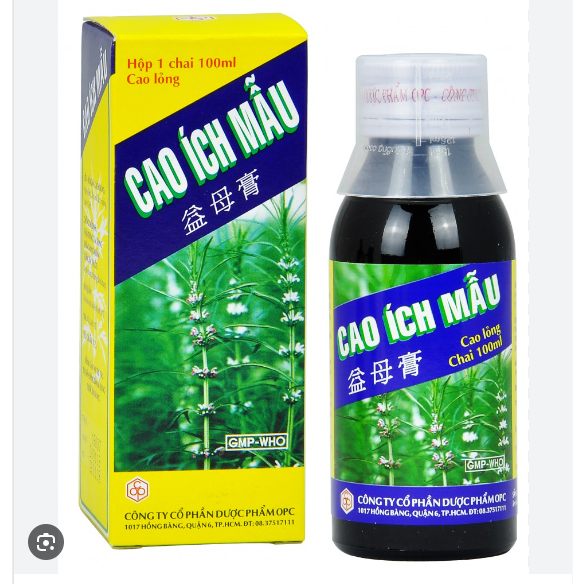 Cao Ích Mẫu OPC  - Điều hòa kinh nguyệt,đau bụng kinh.