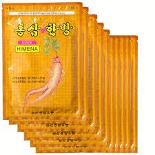 Com bo 6 gói cao dán hồng sâm Hàn Quốc(120 miếng/6 gói)