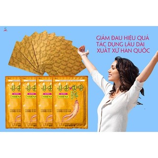 Com bo 6 gói cao dán hồng sâm Hàn Quốc(120 miếng/6 gói)