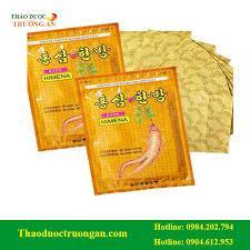 Com bo 6 gói cao dán hồng sâm Hàn Quốc(120 miếng/6 gói)