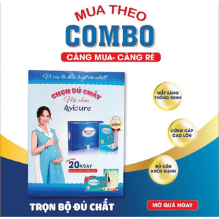 Combo sắt canxi DHA vitamin Avisure phiên bản đặc biệt
