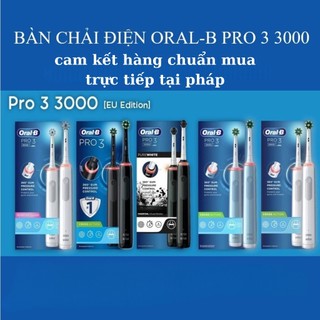 Bàn chải điện oral-b pro 3 3000 hàng pháp, sản xuất tại đức