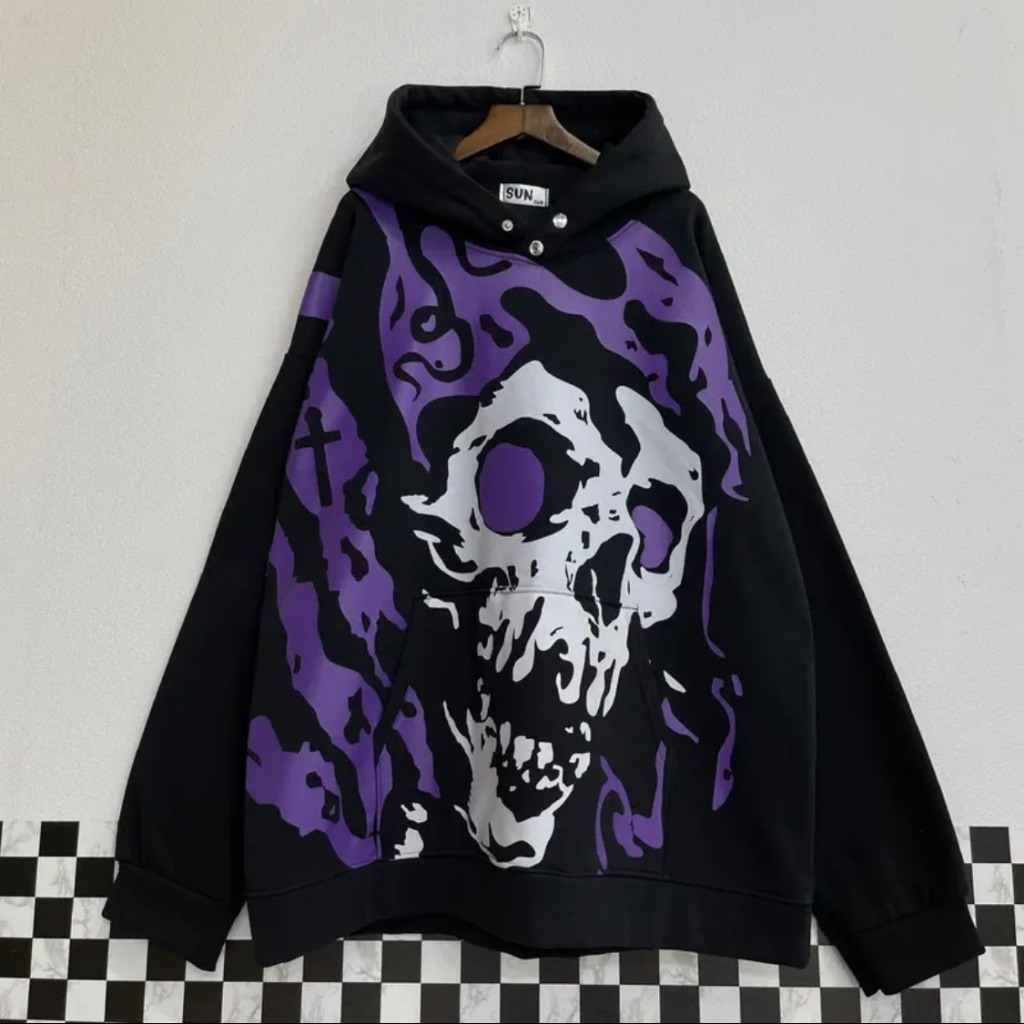 ÁO NỈ HOODIE SIU PHẨM ĐEN DÀY CÚC BẤM ĐÂU LÂU FULL