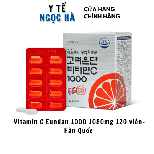 [VITAMIN C] Viên uống Korea Eundan Vitamin C 1000mg 120 viên - Trắng da - Tăng cường sức đề kháng- Sản Sinh Collagen