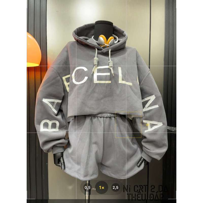 Áo Croptop Hoodie CEL From Rộng Hot Trend nam nữ