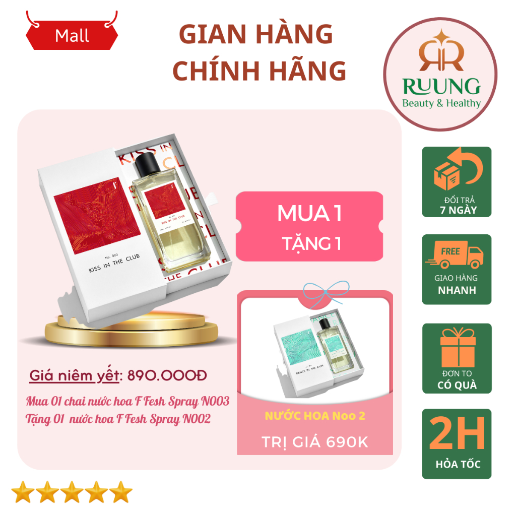 [MUA 1 TẶNG 1] MUA No.003 - Kiss in the Club TẶNG No.002 - Dance in the Rain