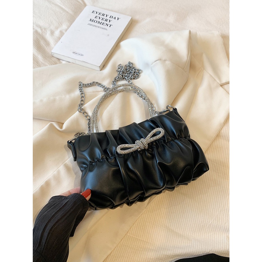 Túi xách nữ, túi đeo chéo thời trang công sở Hàn Quốc đeo chéo hot trend _A222 TÚI NHÚM NƠ MIUU MIUU