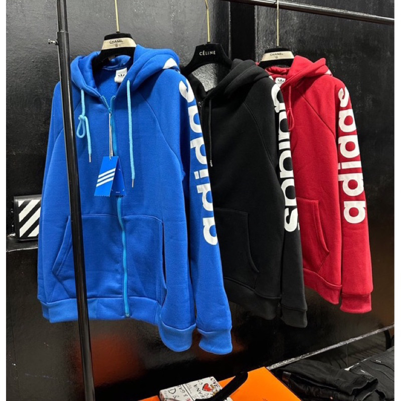 Áo khoác adidias kéo khoá nam bigsize 80-130kg