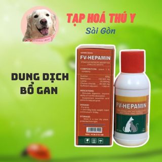 THUÔC BỔ GAN FV HEPAMIN CHO CHÓ MÈO [ 60ML ] - Tạp hóa thú y sg