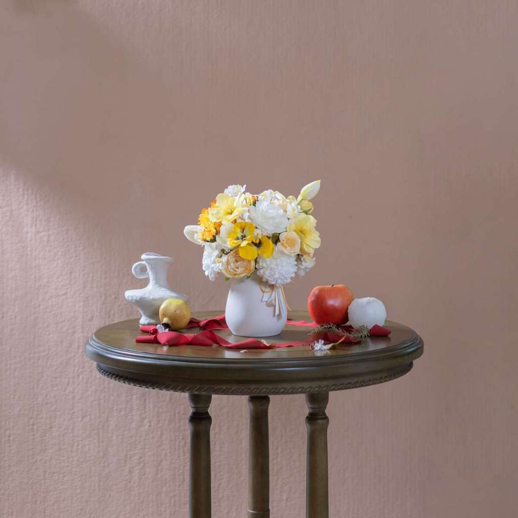 Bình hoa giả trang trí phong khách để bàn decor - Lọ bình hoa nhỏ để bàn mini decor thương hiệu hoa lụa BÔNG BY CATT
