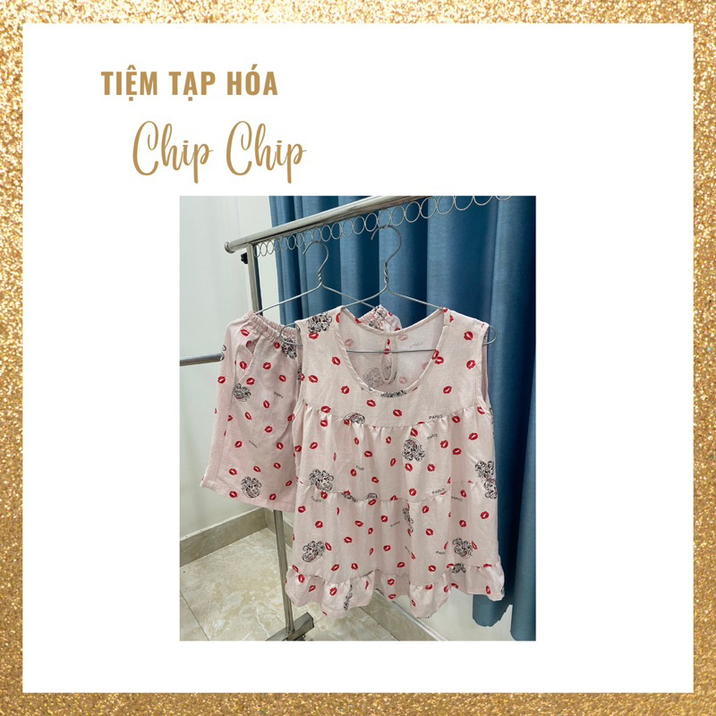 Bộ đồ ngủ nữ vải thun thoáng mát