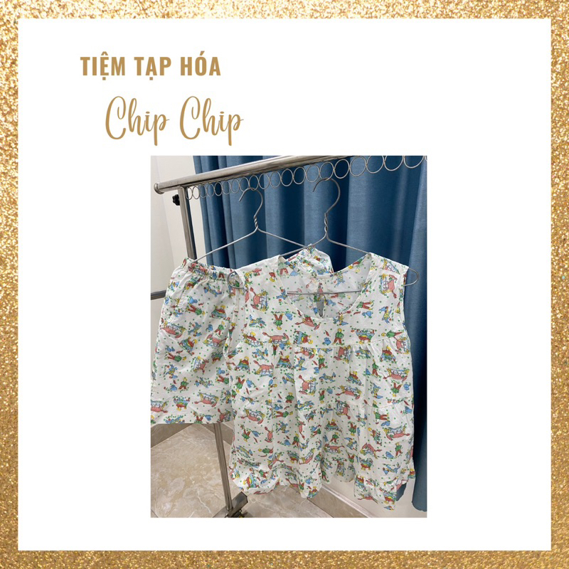 Bộ đồ ngủ nữ vải thun thoáng mát