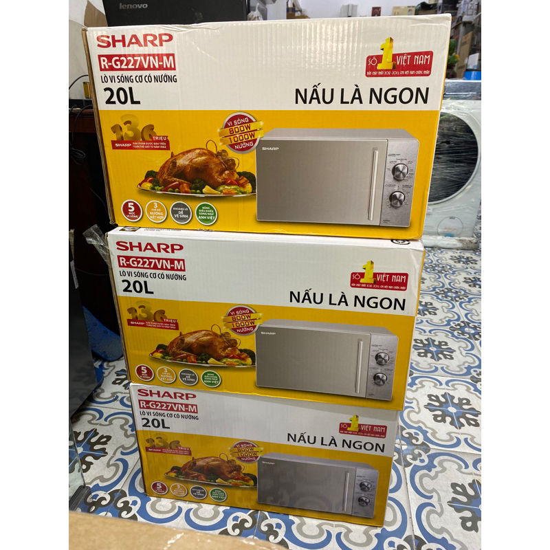 Lò vi sóng có nướng Sharp 20 lít R-G227VN-M - HÀNG CHÍNH HÃNG