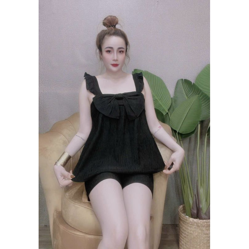 Set đùi chất đũi nhật áo tay cánh tiên form to 40-65kg