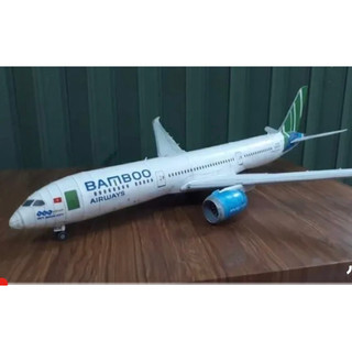 Mô hình giấy máy bay bamboo airways Boing 787-9