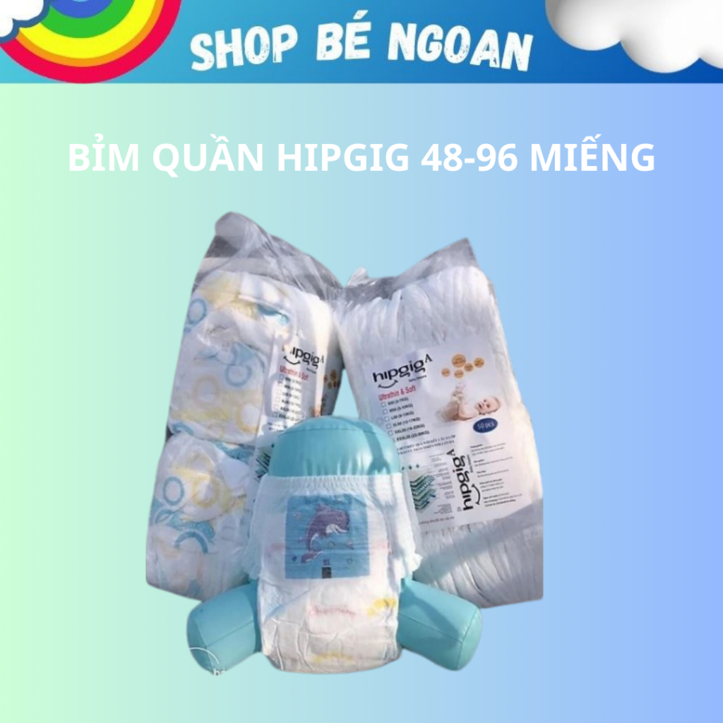 Bỉm quần Hipgig cho bé size M tới XXXXL