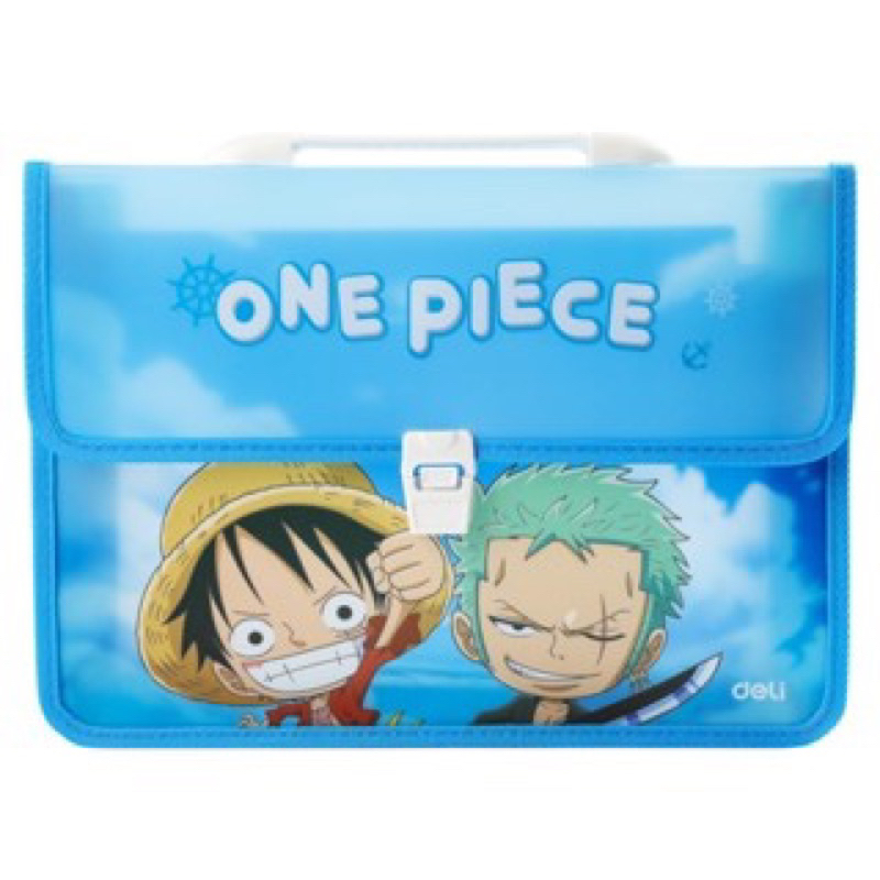 Cặp nhựa Deli One Piece F621 xanh