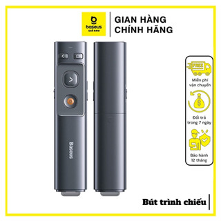 Bút trình chiếu baseus orange dot wireless presenter tia đỏ xám- mã wkcd000013