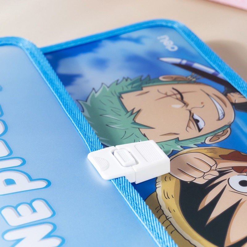 Cặp nhựa Deli One Piece F621 xanh