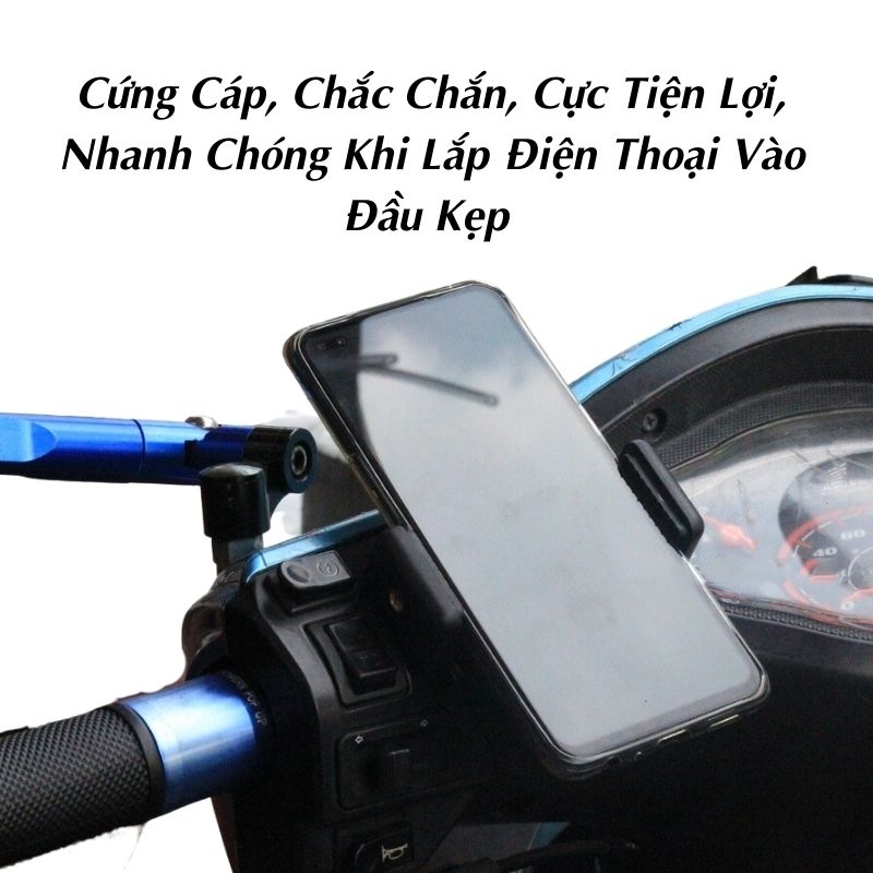 Đầu Kẹp Điện Thoại Dán Mặt Đồng Hồ Xe Máy, Nhỏ Gọn, Tiện Lợi - XS Store