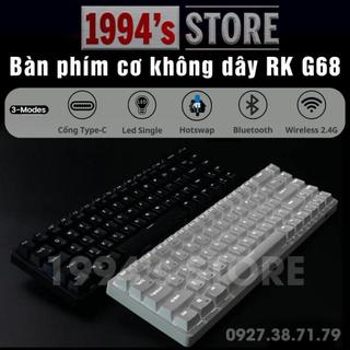 FREESHIP RK G68 - Bàn phím cơ gaming không dây RK837 HOTSWAP - Bluetooth 5.1 - Wireless 2.4G - Type C