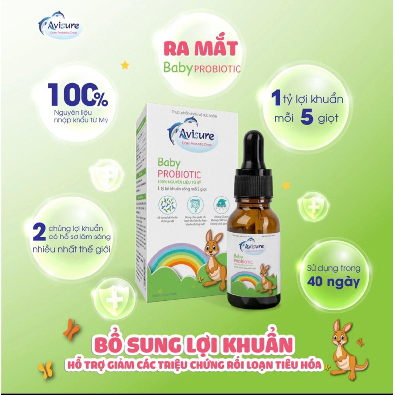 Tích điểm - Combo Sắt Kẽm ZiO Men vi sinh Avisure lọ 10ml- Giúp bé ăn ngon, đề kháng khoẻ, tiêu hoá tốt
