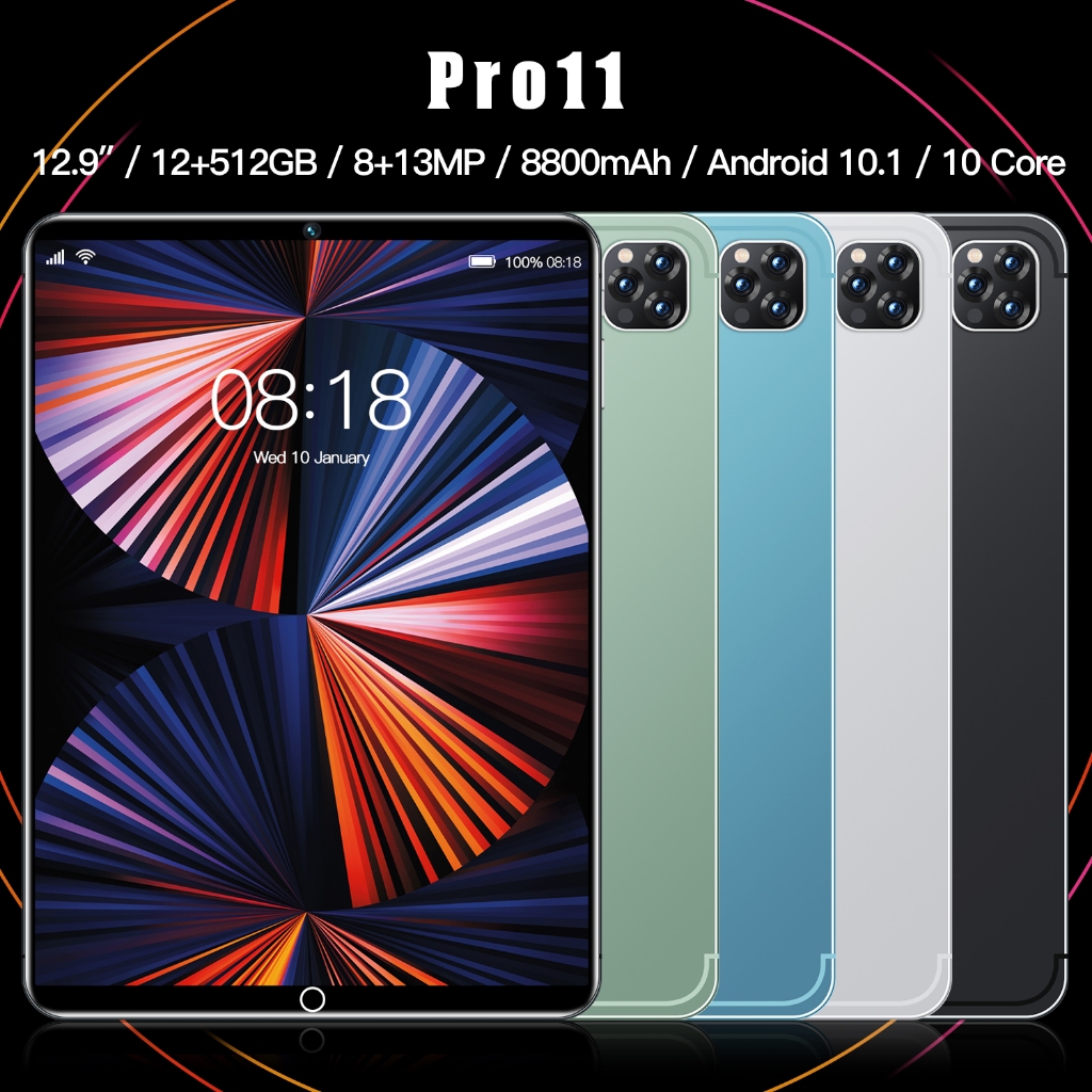 2023 Máy tính bảng Galaxy Pro11  Android 11.6 inch Màn hình lớn 16 + 512GB Máy tính bảng Android dành cho lớp họ