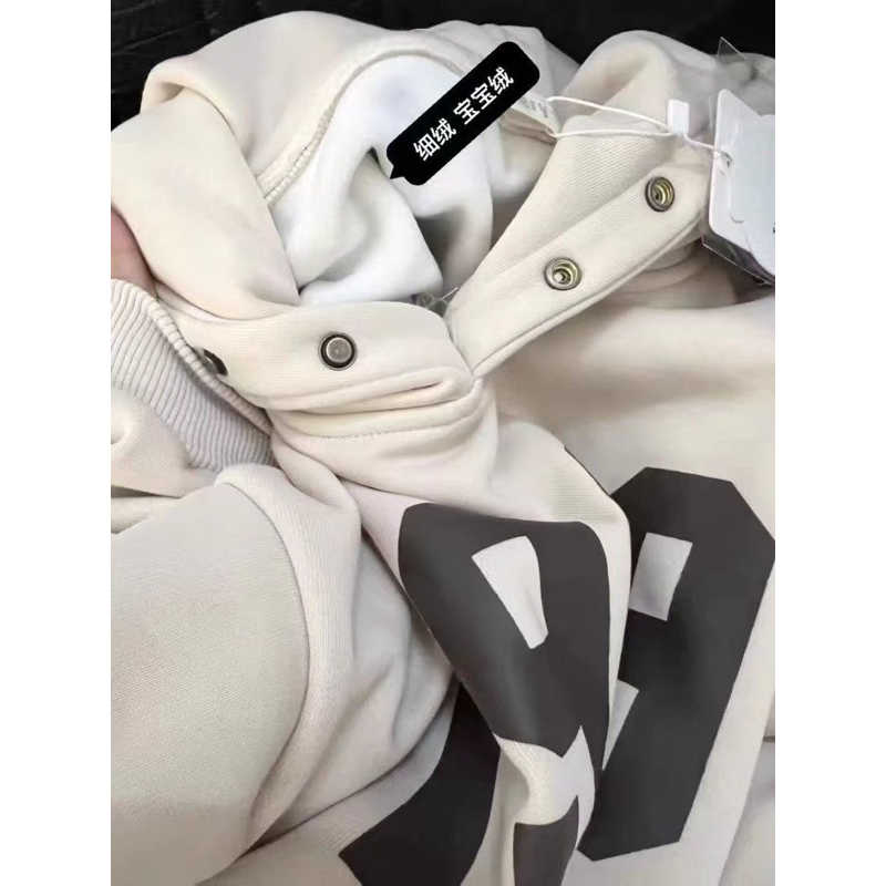 Áo Hoodie Nhung Siêu Dầy Hoạ Tiết Số  #3