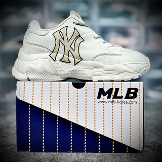 [Young Sneaker + Tặng hộp Catton bảo vệ ] Giày thể thao MLB NY vàng Nam/Nữ 1.1 in 3d không bong