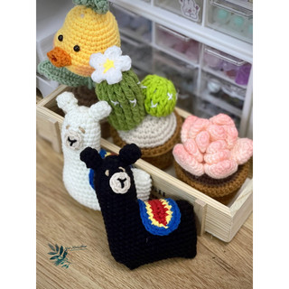 Móc khoá lạc đà Alpaca bằng len cutie