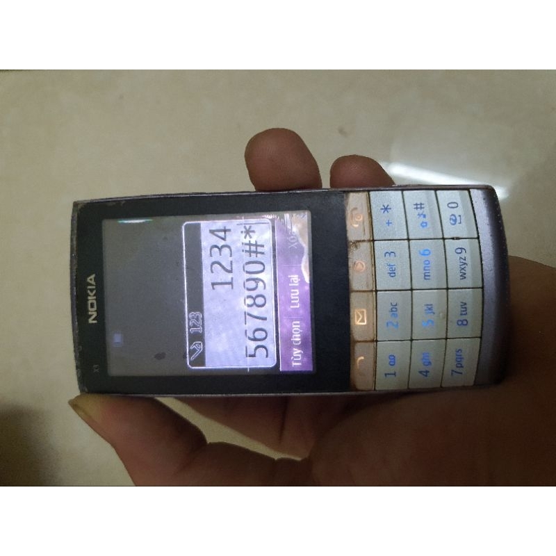 Xác nokia x3-02 tím