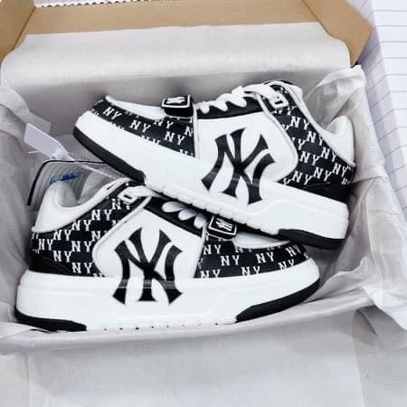 Giày thể thao MLB chunky liner dán, Giày MLB Chunky quai dán họa tiết Bản Cao Cấp Độn Đế 5cm hot trend 2023