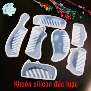 Khuôn silicon đúc làm chiếc lược trong Epoxy Resin, Jesmonite