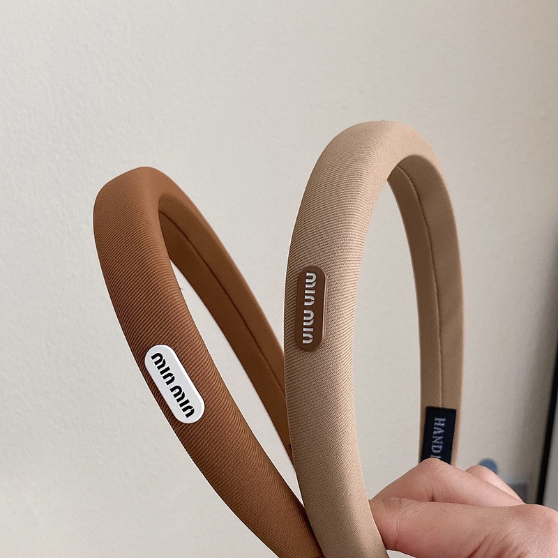 CX43 cài tóc băng đô nữ cài xốp gắn tag tông màu trà sữa thu đông màu cafe