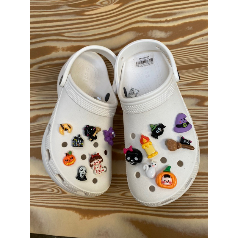 Combo 10 nút charm Halloween gắn dép