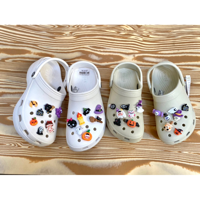 Combo 10 nút charm Halloween gắn dép