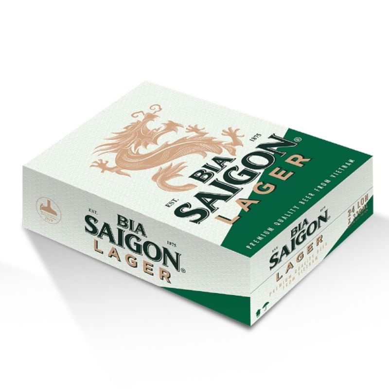 1 lon bia sài gòn xanh 330ml