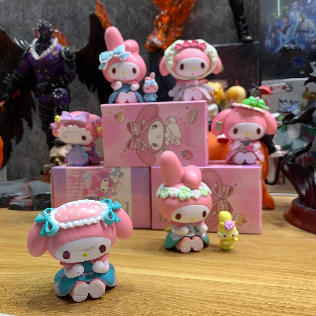 Búp Bê Sanrio Kuromi hồng Trang Trí Không Gian Làm Việc - Sưu Tầm - Làm Quà Tặng - An Toàn