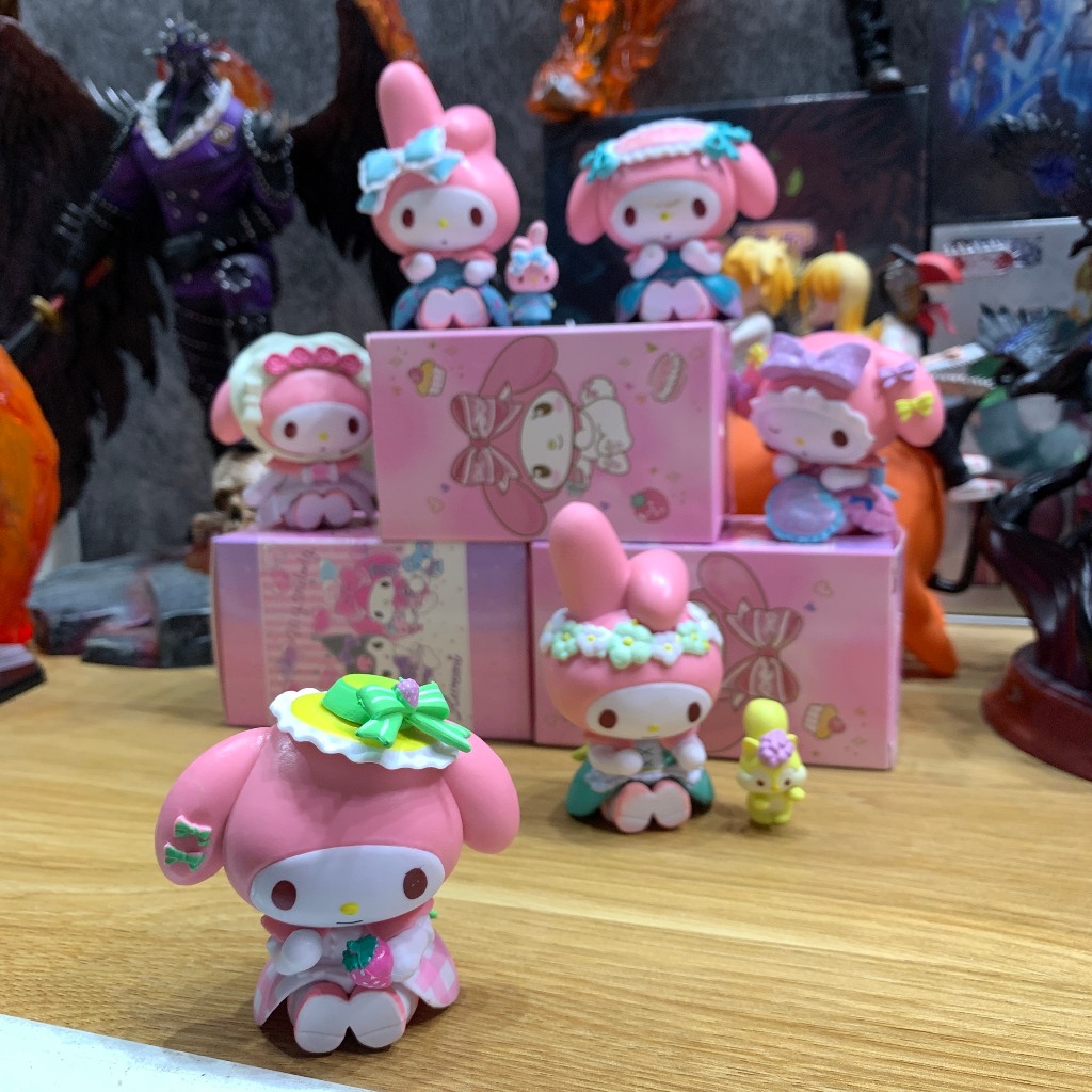 Búp Bê Sanrio Kuromi hồng Trang Trí Không Gian Làm Việc - Sưu Tầm - Làm Quà Tặng - An Toàn