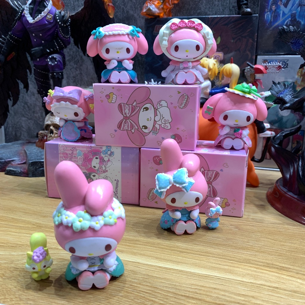 Búp Bê Sanrio Kuromi hồng Trang Trí Không Gian Làm Việc - Sưu Tầm - Làm Quà Tặng - An Toàn