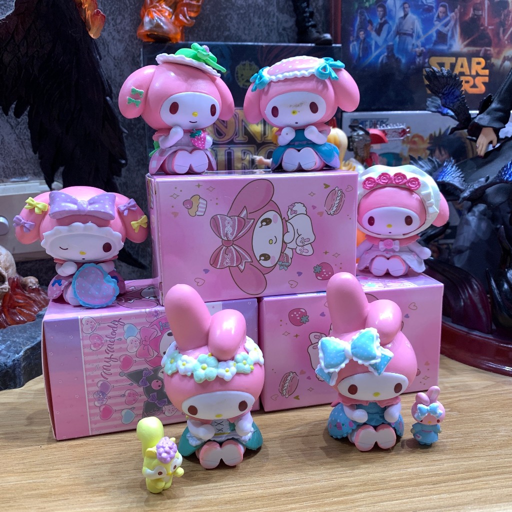Búp Bê Sanrio Kuromi hồng Trang Trí Không Gian Làm Việc - Sưu Tầm - Làm Quà Tặng - An Toàn